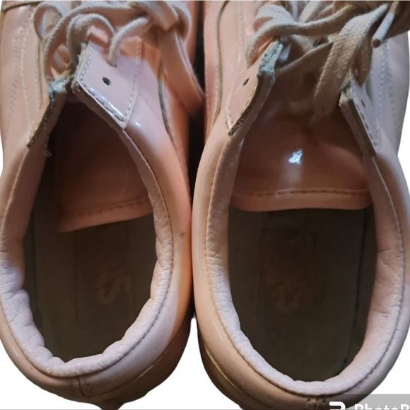 Vans Old School Patten Leather Low Sneakers in Pastele Pink - Picture 8 of 10